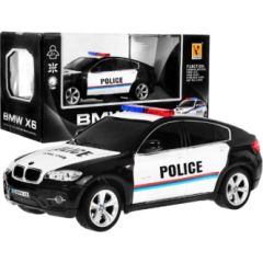 RoGer R/C BMW X6 Policija Rotaļu Mašīna  1:24