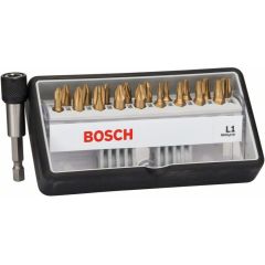 Bosch Uzgaļu komplekts Max Grip; PH; PZ; T; 18 gab. + magnētisks turētājs