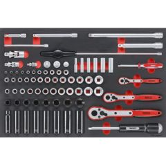 Tengtools Uzgaļu komplekts eng Tools TTESK77; EVA; 77 gab.