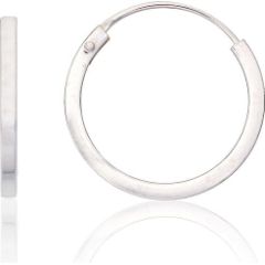 Серебряные серьги-кольца #2203963, Серебро 925°, 1.1 гр.