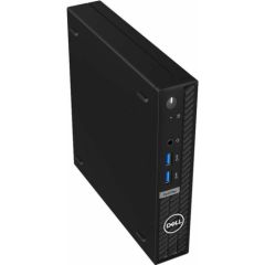 DELL Optiplex MFF/Core i3-13100T/8GB/256GB SSD/Integrated/WLAN + BT/US kbd/Mouse/Ubuntu/3yrs Pro Support warranty