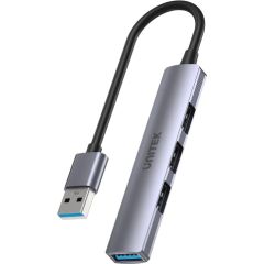 UNITEK HUB USB-A 1XUSB-A 5 GBPS, 3XUSB-A 2.0 ALU