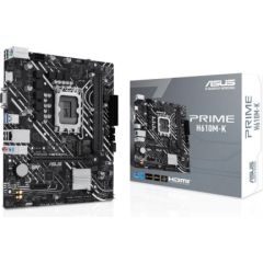 Mainboard ASUS Intel H610 LGA1700 Micro-ATX Memory DDR5 Memory slots 2 1xPCI-Express 3.0 1x 1xPCI-Express 4.0 16x 1xM.2 1x15pin D-sub 1xHDMI 4xUSB 2.0 2xUSB 3.2 1xPS/2 1xRJ45 3xAudio port PRIMEH610M-K