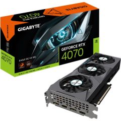 Graphics Card GIGABYTE NVIDIA GeForce RTX 4070 12 GB GDDR6X 192 bit PCIE 4.0 16x 2xHDMI 2xDisplayPort N4070EAGLEOCV2-12GD