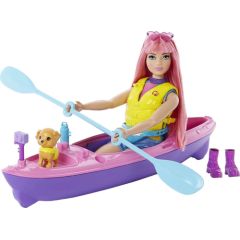 Lalka Barbie Mattel Kemping - Daisy + kajak (HDF75)