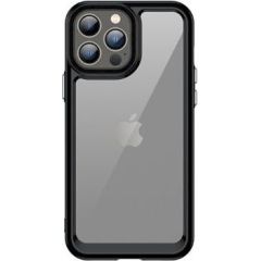 iLike iPhone 12 Pro Space Case hard cover with a gel frame Apple Transparent Black