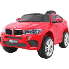 BMW X6M vienvietīgs elektromobilis, sarkans