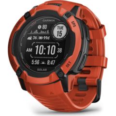 Garmin Instinct 2X Solar 2.79 cm (1.1") MIP 50 mm Digital 176 x 176 pixels Touchscreen Red GPS (satellite)