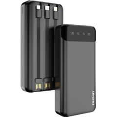 Dudao capacious powerbank with 3 built-in cables 20000mAh USB Type C + micro USB + Lightning black (Dudao K6Pro +)