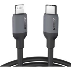 Кабель Ugreen USB Type C - Lightning (сертификат MFI) C94 chip 1м черный (US387 20304)