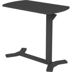 Desk ERGO with one leg, manual, black