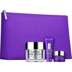 Clinique CLINIQUE SET (SMART SPF15 CUSTOM REPAIR MOISTURIZER 50ML + SMART CLINICAL REPAIR WRINKLE CORRCECTING SERUM 10ML + SMART CLINICAL REPAIR WRINKLE CORRECTING EYE CREAM 5ML )