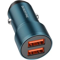 Car charger Borofone BZ19 Wisdom Dual Port blue