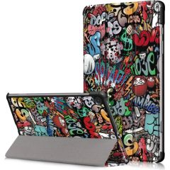 Чехол "Smart Leather" Samsung X200/X205 Tab A8 10.5 2021 graffiti