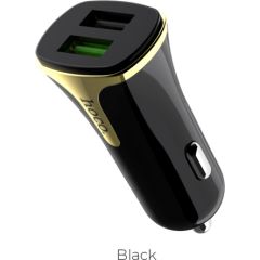 Автомобильная зарядка Hoco Z31 Quick Charge 3.0 (3.4A) с 2 USB разъемами черный