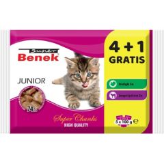 SUPER BENEK Junior - wet cat food - 5 x 100g