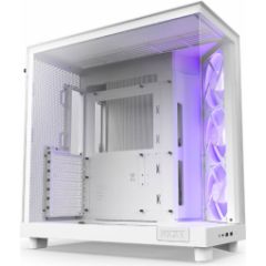 Datora korpuss NZXT H6 Flow RGB Matte White