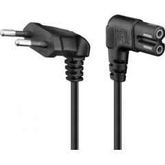 Goobay CONNECTION CABLE EURO PLUG ANGLED AT BOTH ENDS, 3 M, BLACK