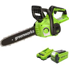 Ķēdes zāģis Greenworks G40CS30IIK2; 40 V; 1x2,0 Ah; 30 cm lenta