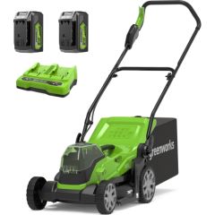 Zāles pļāvējs Greenworks G24X2LM36K4X; 48 V; 2x4,0 Ah akum.