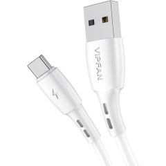 USB to USB-C cable Vipfan Racing X05, 3A, 1m (white)