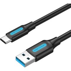 USB 3.0 A to USB-C Cable Vention COZBH 2m Black PVC