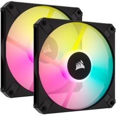 Corsair iCUE AF120 RGB Slim, case fan (black, pack of 2, incl. controller)