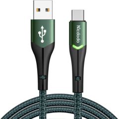 USB to USB-C Mcdodo Magnificence CA-7961 LED cable, 1m (green)