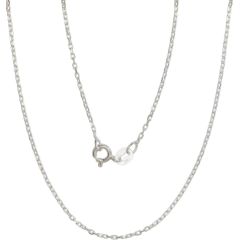 Серебряная цепочка Якорное 1 мм, алмазная обработка граней #2400084, Серебро 925°, длина: 50 см, 2 гр.