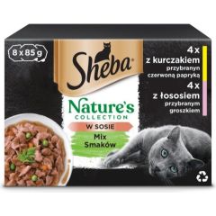 SHEBA Nature's Collection Mix - wet cat food - 8x85g