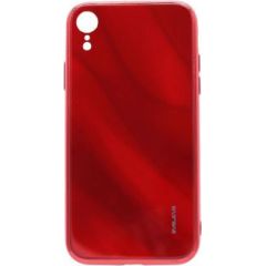 Evelatus iPhone XR Water Ripple Full Color Electroplating Tempered Glass Case Apple Red
