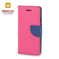 Mocco Fancy Book Case Grāmatveida Maks Telefonam Samsung A730 Galaxy A8 Plus (2018) Rozā - Zils