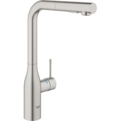 Grohe virtuves izlietnes maisītājs ar izvelkamu dušu Essence, supersteel