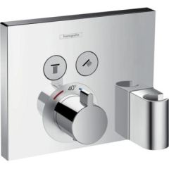 Hansgrohe iebūvējamā termostata ShowerSelect virsapmetuma daļa, ar 2 izejām un Fixfit turētāju, hroms