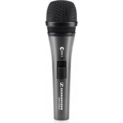 SENNHEISER E 835-S, VOCAL MICROPHONE, DYNAMIC, CARDIOID, I/O SWITCH, 3-PIN XLR-M, ANTHRACITE, INCLUDES CLIP AND BAG