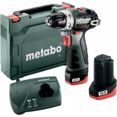 Urbjmašīna-skrūvgriezis Metabo PowerMaxx BS BL; 12 V; 2x2,0 Ah akum.