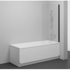 Ravak vannas siena NVS1, 800 mm, h=1400, melns/caurspīdīgs stikls