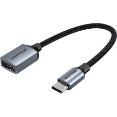 USB-C 2.0 Male to USB-A Female OTG Cable Vention CCWHB 0.15m, Gray