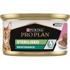 PURINA Pro Plan Sterilised Pate with salmon and tuna - wet cat food - 85 g