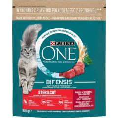 PURINA One Bifensis Sterilcat Beef - dry cat food - 800 g