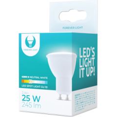 Forever Light LED spuldze GU10 3W 230V 4500K 245lm