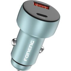 Foneng C18 car charger 1xUSB-A i 1xUSB-C 2.4A, 48W (gray)