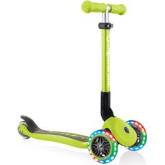 3-wheel scooter Globber Foldable Lights Lime Green Jr 437-106