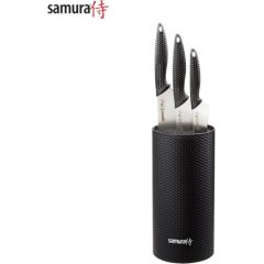 Samura Golf Подставка для ножей и Комплект ножей 3шт. Paring 98mm / Utility 158mm / Chef's 221mm из AUS 8 Японской стали 58 HRC