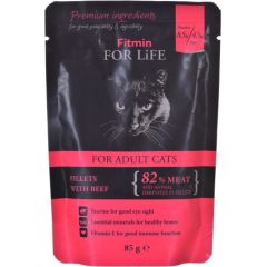 FITMIN For Life Cat Pouch Adult Beef 85g