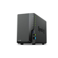 Synology DS224+ 2-bay/Intel Celeron J4125/4-core 2.0 GHz/2GB DDR4/2x3.5"Hot-Swap/2x1GbE/2xUSB3.2/Fan/RAID 0,1,Hybrid,JBOD/2Y