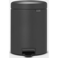 Brabantia atkritumu tvertne ar pedāli NewIcon, 5l, mineral infinite grey