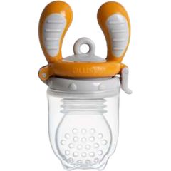 Kidsme Food Feeder bērna ēdināšanas ierīce cietiem produktiem (vidējs), Amber, no 4 mēn. - 160350AM