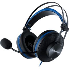 Cougar | Immersa Essential Blue | Headset | Driver 40mm /9.7mm noise cancelling Mic./Stereo 3.5mm 4-pole and 3-pole PC adapter / Blue