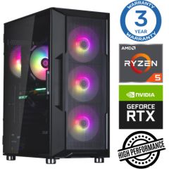 INTOP Ryzen 5 5500 16GB 500SSD M.2 NVME RTX3060 12GB no-OS